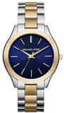 Buy Shop Michael Kors Slim Runway Blue Dial Two Tone Steel Strap Watch for Women - MK3479 USA Online