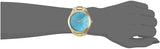 Buy Shop Michael Kors Slim Runway Blue Mother of Pearl Dial Gold Steel Strap Watch for Women - MK3492 USA Online