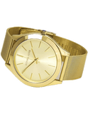 Buy Shop Michael Kors Slim Runway Champagne Dial Gold Mesh Bracelet Watch for Women - MK3282 USA Online