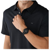 Buy Shop Michael Kors Slim Runway Chronograph Black Dial Black Mesh Bracelet Watch For Men - MK9060 USA Online