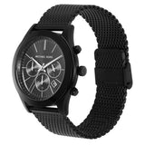 Buy Shop Michael Kors Slim Runway Chronograph Black Dial Black Mesh Bracelet Watch For Men - MK9060 USA Online