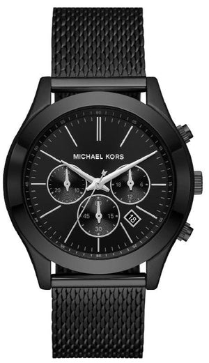 Buy Shop Michael Kors Slim Runway Chronograph Black Dial Black Mesh Bracelet Watch For Men - MK9060 USA Online