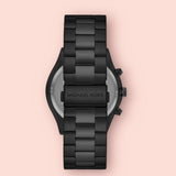 Buy Shop Michael Kors Slim Runway Chronograph Black Dial Black Steel Strap Watch For Men - MK8919 USA Online