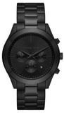 Buy Shop Michael Kors Slim Runway Chronograph Black Dial Black Steel Strap Watch For Men - MK8919 USA Online