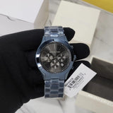 Buy Shop Michael Kors Slim Runway Chronograph Black Dial Blue Steel Strap Watch for Men - MK8918 USA Online