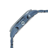 Buy Shop Michael Kors Slim Runway Chronograph Black Dial Blue Steel Strap Watch for Men - MK8918 USA Online