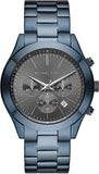 Buy Shop Michael Kors Slim Runway Chronograph Black Dial Blue Steel Strap Watch for Men - MK8918 USA Online