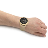 Buy Shop Michael Kors Slim Runway Chronograph Black Dial Gold Mesh Strap Watch For Men - MK9057 USA Online