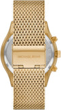 Buy Shop Michael Kors Slim Runway Chronograph Black Dial Gold Mesh Strap Watch For Men - MK9057 USA Online