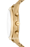 Buy Shop Michael Kors Slim Runway Chronograph Black Dial Gold Mesh Strap Watch For Men - MK9057 USA Online