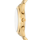 Buy Shop Michael Kors Slim Runway Chronograph Black Dial Gold Steel Strap Watch For Men - MK1076 USA Online