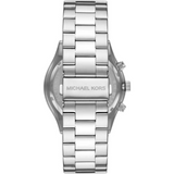 Buy Shop Michael Kors Slim Runway Chronograph Blue Dial Silver Steel Strap Watch For Men - MK8917 USA Online