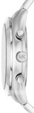 Buy Shop Michael Kors Slim Runway Chronograph Blue Dial Silver Steel Strap Watch For Men - MK8917 USA Online