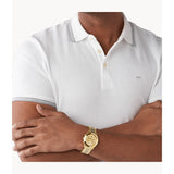 Buy Shop Michael Kors Slim Runway Chronograph Gold Dial Gold Steel Strap Watch For Men - MK8909 USA Online