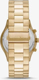 Buy Shop Michael Kors Slim Runway Chronograph Gold Dial Gold Steel Strap Watch For Men - MK8909 USA Online