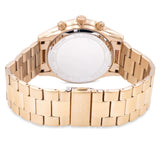 Buy Shop Michael Kors Slim Runway Chronograph Gold Dial Gold Steel Strap Watch For Men - MK8909 USA Online