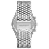 Buy Shop Michael Kors Slim Runway Chronograph Silver Dial Silver Mesh Bracelet Watch For Men - MK9059 USA Online