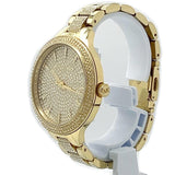 Buy Shop Michael Kors Slim Runway Crystals Gold Dial Gold Steel Strap Watch for Women - MK3632 USA Online