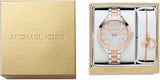 Buy Shop Michael Kors Slim Runway Crystals Silver Dial Two Tone Steel Strap Watch for Women - MK1045 USA Online