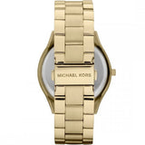 Buy Shop Michael Kors Slim Runway Gold Dial Gold Stainless Steel Strap Watch for Women - MK3179 USA Online