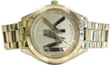 Buy Shop Michael Kors Slim Runway Gold Dial Gold Steel Strap Watch for Women - MK3477 USA Online