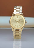 Buy Shop Michael Kors Slim Runway Gold Dial Two Tone Gold Strap Watch for Women - MK4285 USA Online