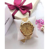 Buy Shop Michael Kors Slim Runway Gold Dial Two Tone Gold Strap Watch for Women - MK4285 USA Online