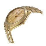 Buy Shop Michael Kors Slim Runway Gold Dial Two Tone Gold Strap Watch for Women - MK4285 USA Online