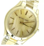 Buy Shop Michael Kors Slim Runway Gold Dial Two Tone Gold Strap Watch for Women - MK4285 USA Online