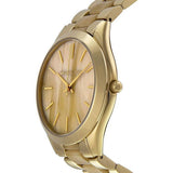 Buy Shop Michael Kors Slim Runway Gold Dial Two Tone Gold Strap Watch for Women - MK4285 USA Online
