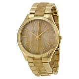 Buy Shop Michael Kors Slim Runway Gold Dial Two Tone Gold Strap Watch for Women - MK4285 USA Online