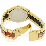 Buy Shop Michael Kors Slim Runway Gold Dial Two Tone Steel Strap Watch for Women - MK4300 USA Online