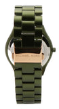Buy Shop Michael Kors Slim Runway Green Dial Green Steel Strap Watch for Women - MK4526 USA Online