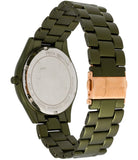 Buy Shop Michael Kors Slim Runway Green Dial Green Steel Strap Watch for Women - MK4526 USA Online