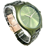 Buy Shop Michael Kors Slim Runway Green Dial Green Steel Strap Watch for Women - MK4526 USA Online