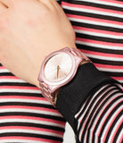 Buy Shop Michael Kors Slim Runway Pink Dial Pink Steel Strap Watch For Women - MK4456 USA Online