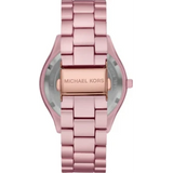 Buy Shop Michael Kors Slim Runway Pink Dial Pink Steel Strap Watch For Women - MK4456 USA Online