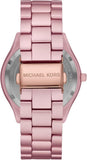 Buy Shop Michael Kors Slim Runway Pink Dial Pink Steel Strap Watch For Women - MK4456 USA Online