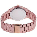 Buy Shop Michael Kors Slim Runway Pink Dial Pink Steel Strap Watch For Women - MK4456 USA Online