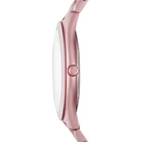 Buy Shop Michael Kors Slim Runway Pink Dial Pink Steel Strap Watch For Women - MK4456 USA Online