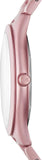 Buy Shop Michael Kors Slim Runway Pink Dial Pink Steel Strap Watch For Women - MK4456 USA Online