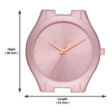 Buy Shop Michael Kors Slim Runway Pink Dial Pink Steel Strap Watch For Women - MK4456 USA Online
