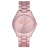 Buy Shop Michael Kors Slim Runway Pink Dial Pink Steel Strap Watch For Women - MK4456 USA Online