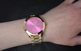 Buy Shop Michael Kors Slim Runway Pink Dial Rose Gold Steel Strap Watch for Women - MK3264 USA Online