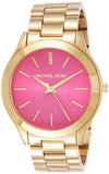 Buy Shop Michael Kors Slim Runway Pink Dial Rose Gold Steel Strap Watch for Women - MK3264 USA Online
