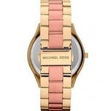 Buy Shop Michael Kors Slim Runway Pink Dial Two Tone Steel Strap Watch for Women - MK3493 USA Online