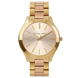 Buy Shop Michael Kors Slim Runway Pink Dial Two Tone Steel Strap Watch for Women - MK3493 USA Online