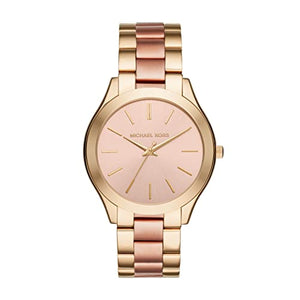 Buy Shop Michael Kors Slim Runway Pink Dial Two Tone Steel Strap Watch for Women - MK3493 USA Online
