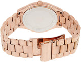Buy Shop Michael Kors Slim Runway Purple Dial Rose Gold Steel Strap Watch for Women - MK3293 USA Online