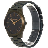 Buy Shop Michael Kors Slim Runway Quartz Black Dial Green Steel Strap Watch For Men - MK8715 USA Online